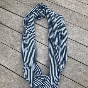 Stephan Baby Striped Blue Nursing Infinity Scarf
